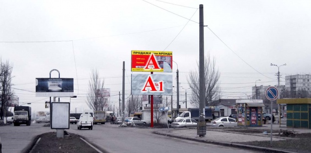 Щит 6x3,  пр. Строителей/ б-р Шевченко (ост.трамвая)