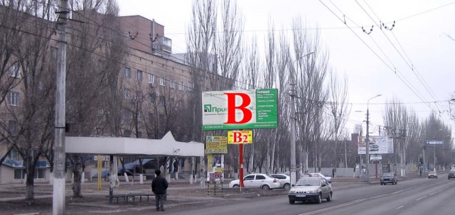Щит 6x3,  ул.50-лет СССР (остановка, дет. поликл)